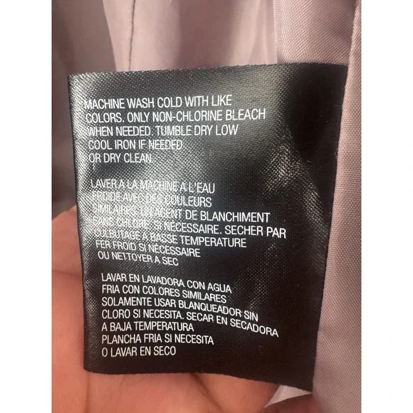 London Fog Tower Women's Trench Coat Jacket Size X-Large Rose Gold Belted - Picture 14 of 14